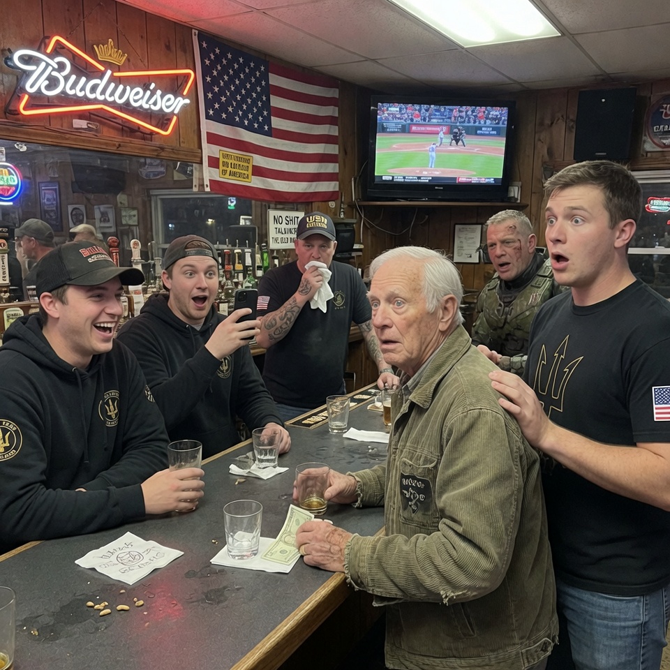Navy SEAL Asked The Old Man’s Call Sign at a Bar — “THE REAPER” Turned the Whole Bar Dead Silent