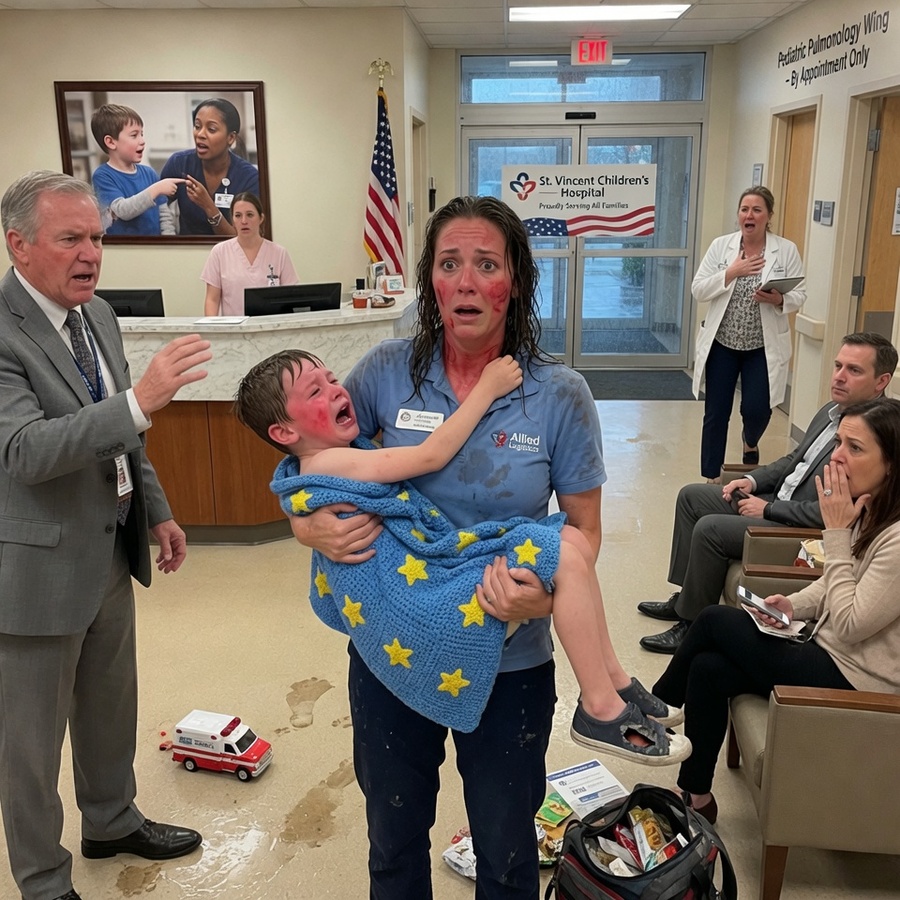 THE NURSE REFUSED THE BABY OF WOMAN IN THE WAREHOUSE UNIFORM – BUT THE BOY KEPT POINTING AT THE DOCTOR’S OLD PHOTO…