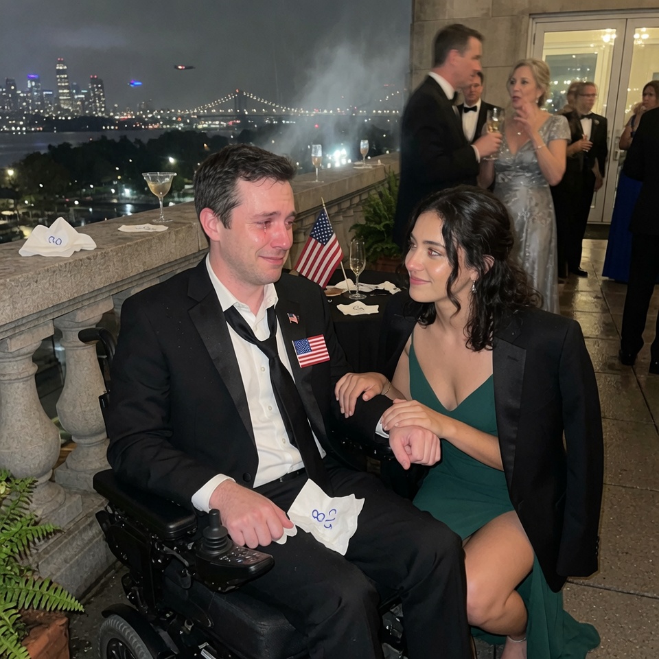 A MAID’S DAUGHTER WALKED UP TO A PARALYZED MILLIONAIRE AT A CHARITY GALA AND ASKED, “DANCE WITH ME.” HE WHISPERED “I CAN’T.” HER REPLY LEFT THE WHOLE BALLROOM FROZEN…