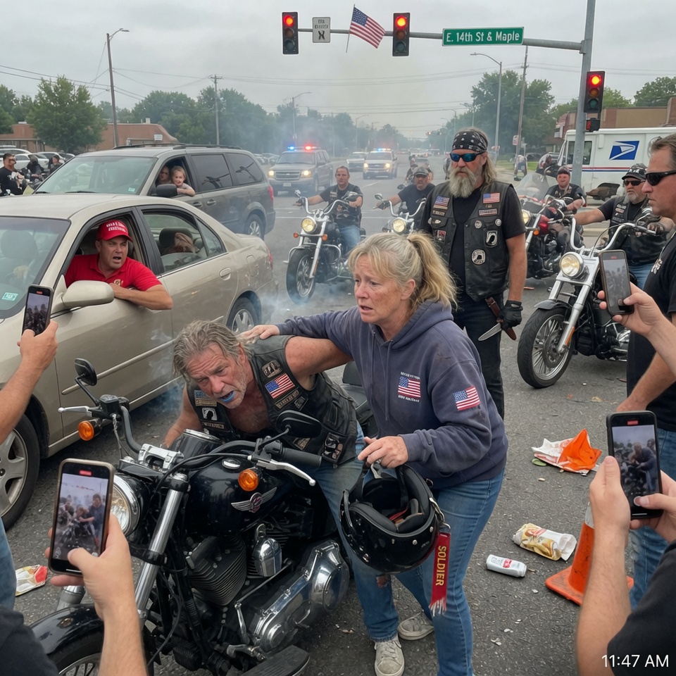 SO HEROIC – She ripped a biker’s helmet off at a red light and saved his life, but the crowd thought she was ATTACKING him… The red fabric tag she saw on his strap was the same one her husband wore the day he died. A MYSTERY OF SECOND CHANCES – CAN ONE MOMENT OF RECOGNITION SILENCE A STREET FULL OF ACCUSATIONS?