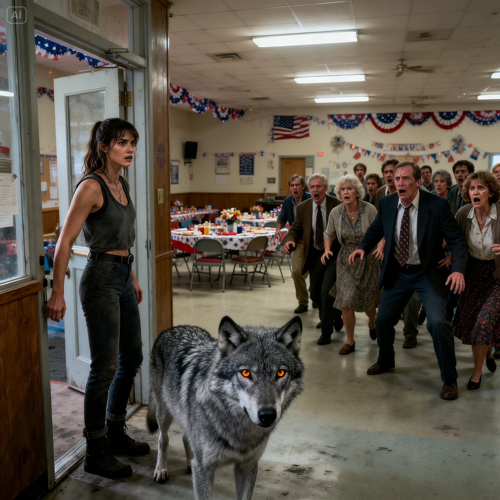 They invited the town freak to their reunion as a cruel joke but she showed up with an apex predator.