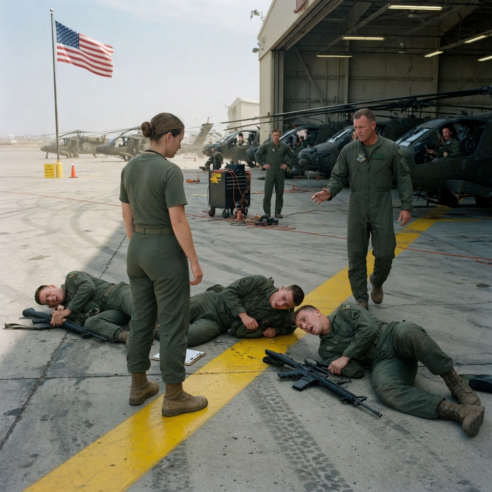 “You Don’t Want To Touch Me”—Three Marines Closed On Her In The Hangar, Not Knowing Her Real Rank