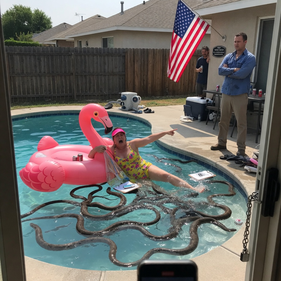 Karen Turned My Pool Into Personal Resort – 52 Snakes Fixed That