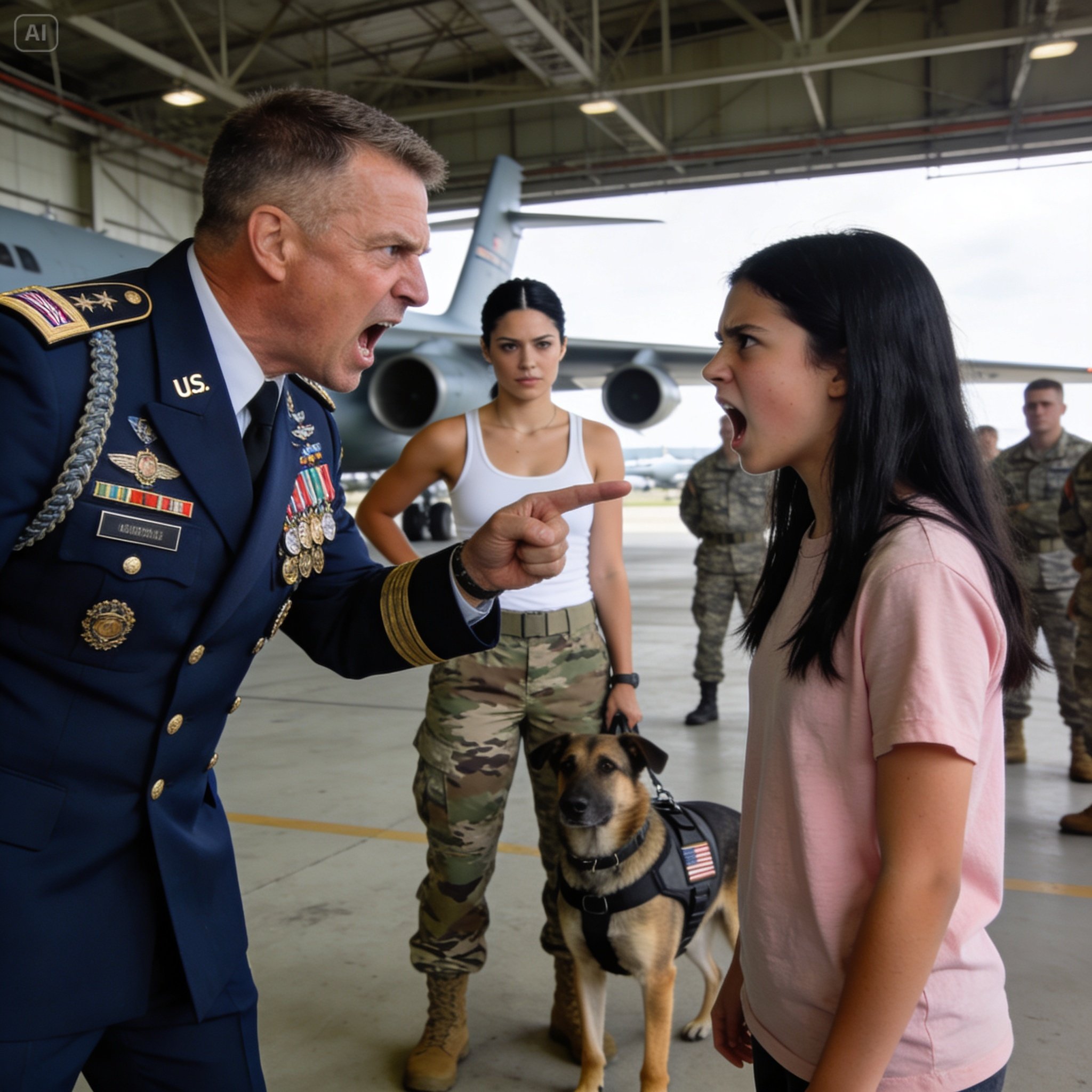 Over 200 people laughed when the officer mocked my mother’s military record, but they didn’t know who was standing quietly by the emergency exit.