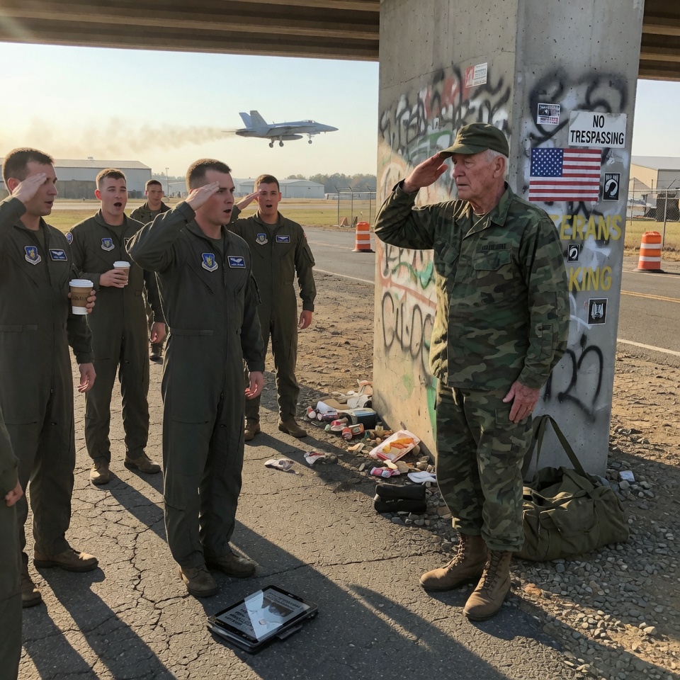 Marine Asked Homeless Vet His MOS as a Joke — He Said “Reaper Storm” — The Hangar Went Cold