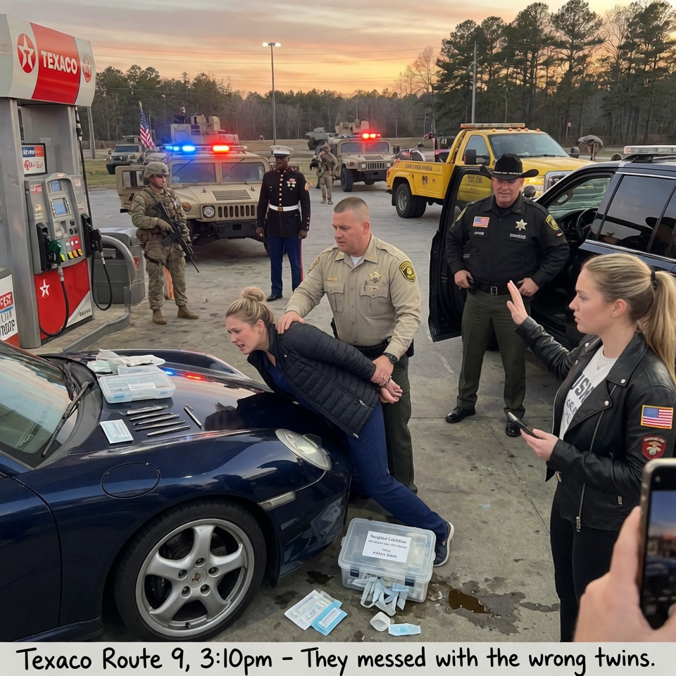 Six CORRUPT COPS thought our Porsches were STOLEN; they CUFFED my sister and DESTROYED her life‑saving tools. I made a 14‑second call, and NOTHING changed. Then, THE HIDDEN PART OF THE STORY…?