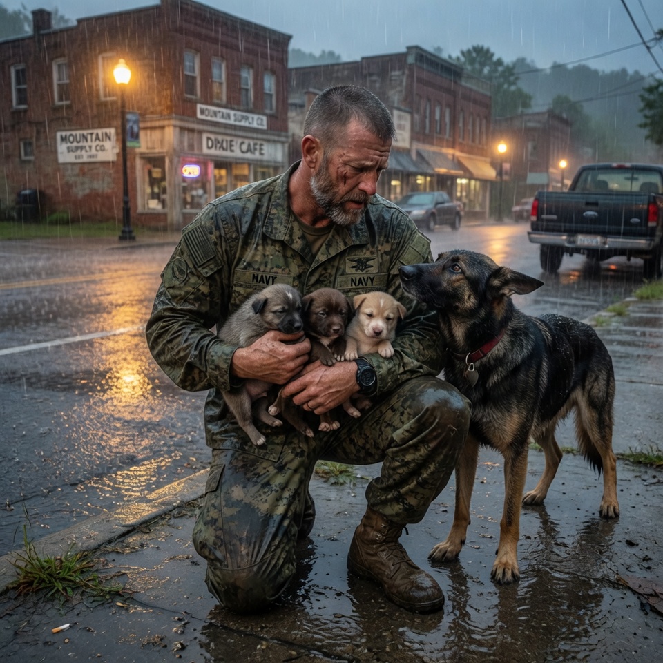 A heartbroken Navy SEAL living in isolation in the Blue Ridge Mountains of North Carolina finds an unexpected reason to live during a catastrophic flood.