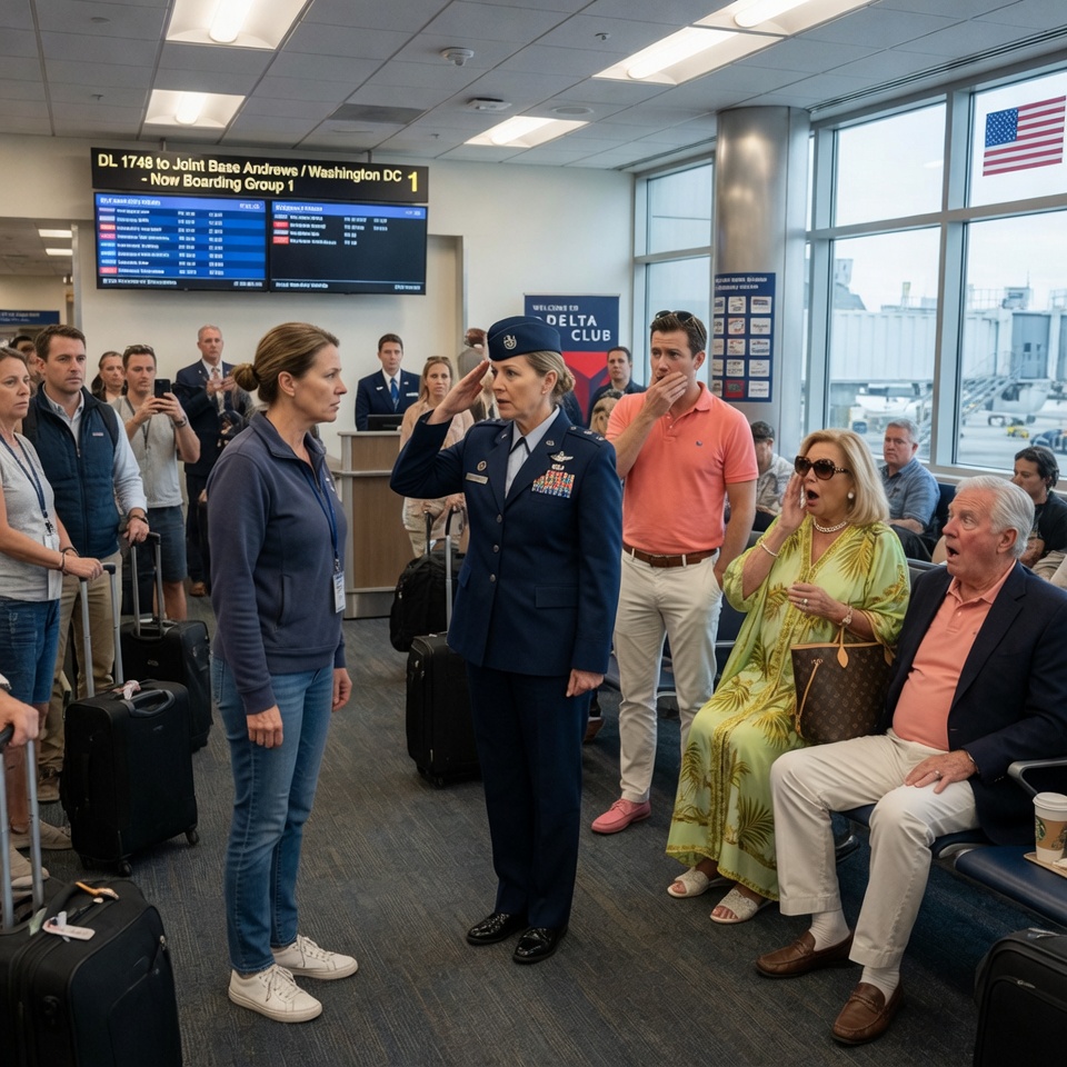 My wealthy parents shoved me into an economy middle seat to mock my poverty, but what my military aide did next left them speechless!