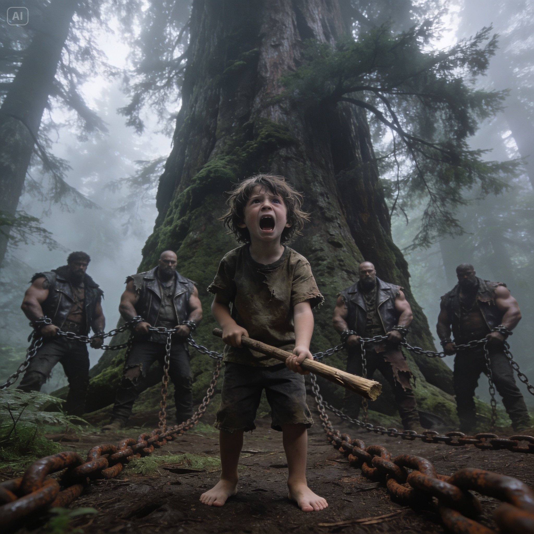 An 8-year-old boy finds four bikers chained to a tree in the Oregon woods and changes everything.