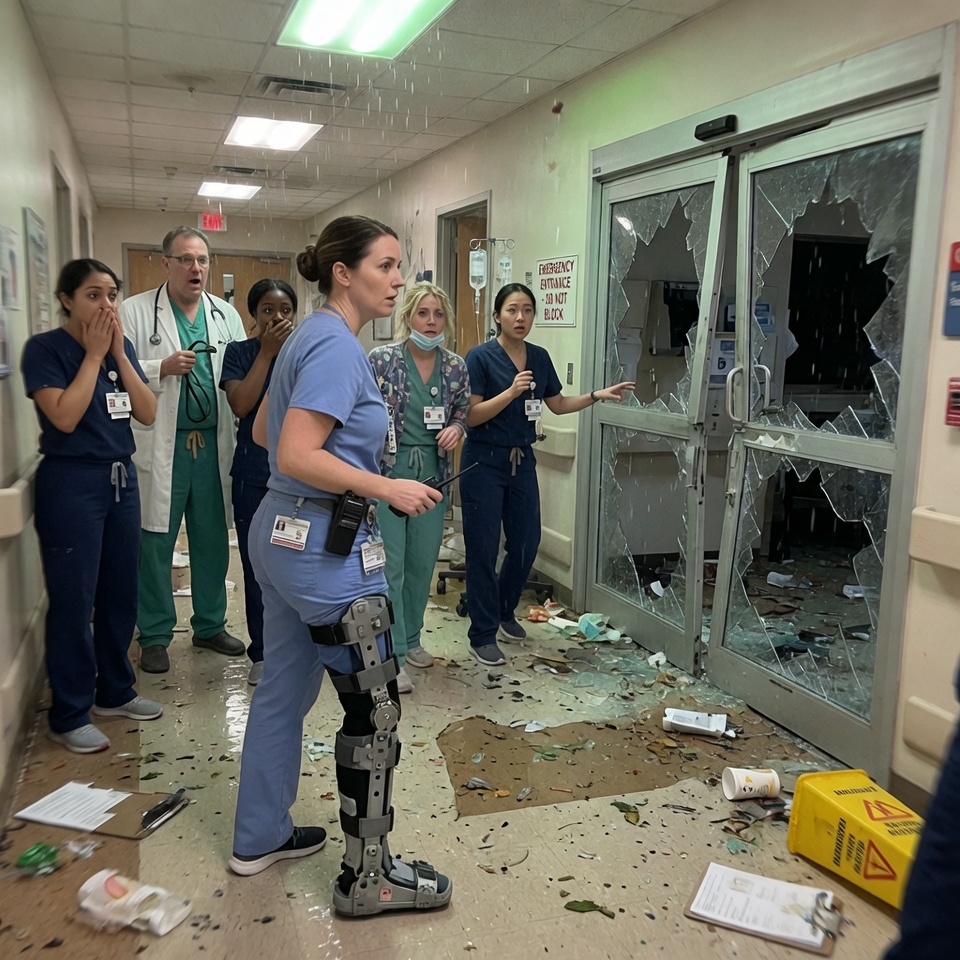 I thought my days on the battlefield were over, until four military helicopters shattered the windows of my quiet ER.