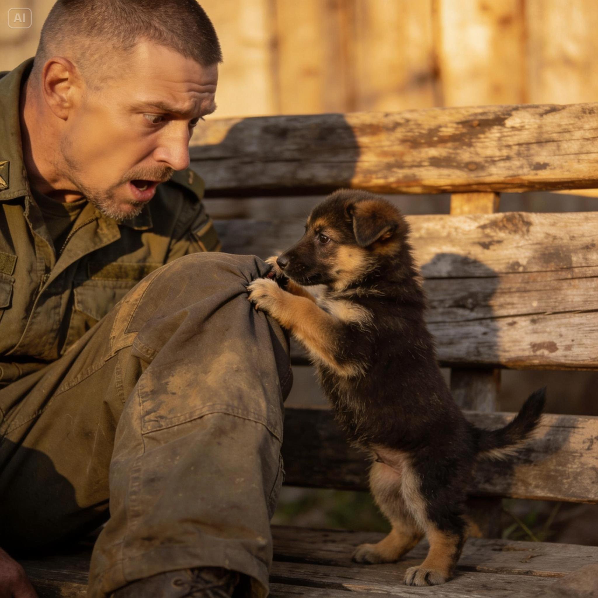 A Retired SEAL’s Toughest Mission Started With A Tiny Puppy That Refused To Let Go Of His Leg.