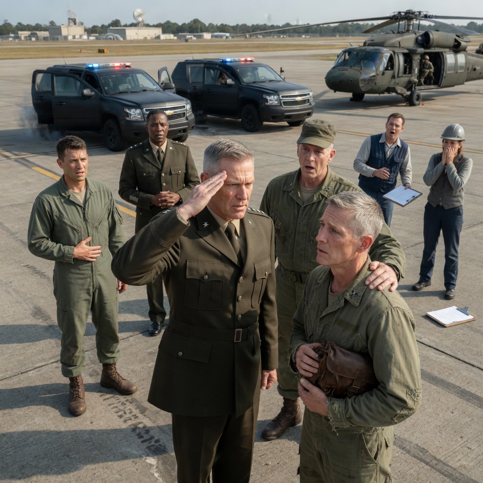 My commanding officer called a forgotten veteran to fix a helicopter that twelve technicians couldn’t start. The lead tech laughed and called him grandpa. Then a three-star general stepped out of a black vehicle and saluted the old man first.
