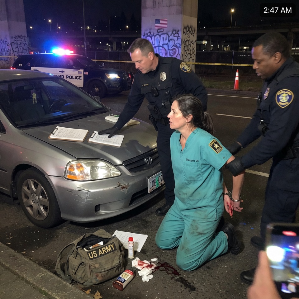 Cops Call Nurse a Thief Over “Stolen Vehicle” — Panic When She Becomes a Federal Agent’s Only Hope