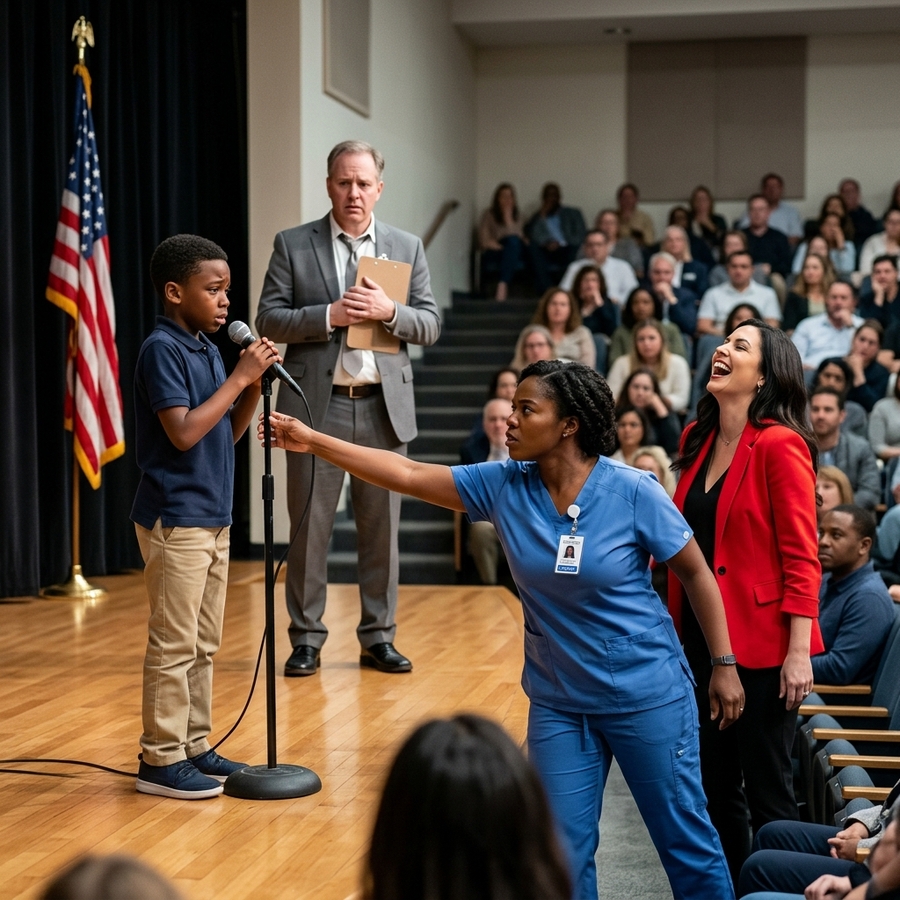 They Called My Son A Cheater At The Spelling Bee For Being Too Smart— My Mother Point To The Camera And Demand They Play The Replay To Prove His Intelligence