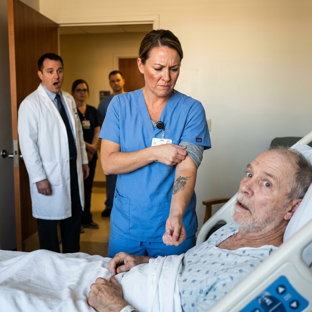 The decorated Marine commander shoved my medical tray across the VA room and demanded a real nurse from me. Then I rolled up my sleeve and showed him the 3/5 Darkhorse tattoo.