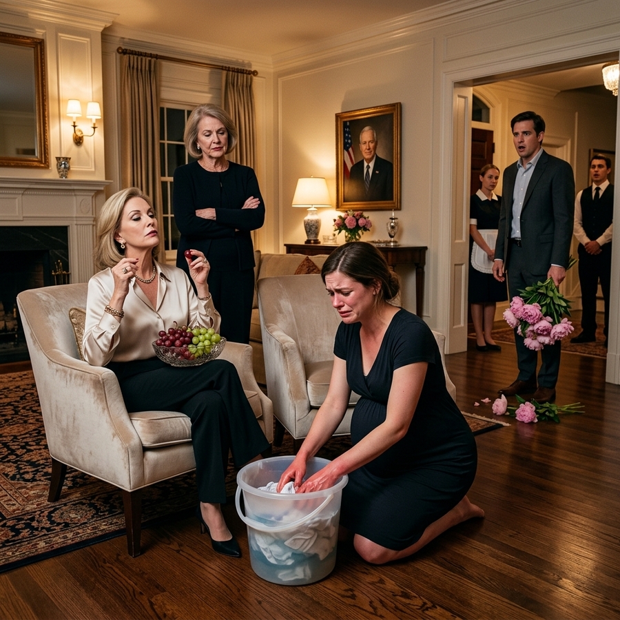 My Mother Made My Pregnant Wife Scrub Her Arms With Bleach While Eating Grapes Like It Was Nothing— I Checked The Security Footage From The Last Six Months And Discovered Something Absolutely Horrible