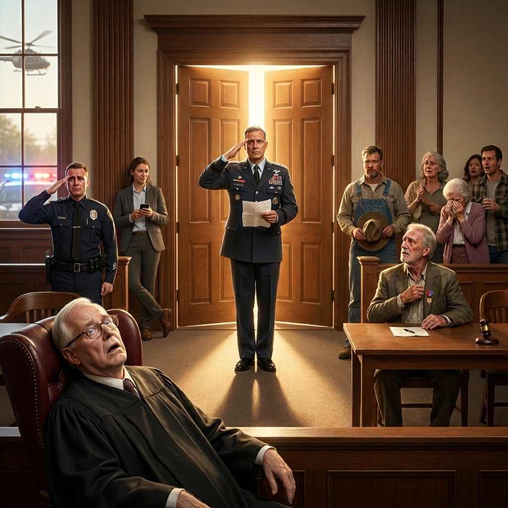 The judge called my Medal of Honor a cheap replica and ordered the bailiff to rip it off my neck in front of a packed courtroom. Then the general unfolded a piece of paper and said close the doors.