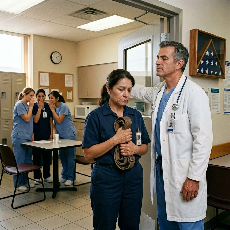 The Wealthy Surgeon Mocked My Oversized Maintenance Uniform Until He Watched Me Save A Man’s Life— Who’s Laughing Now?