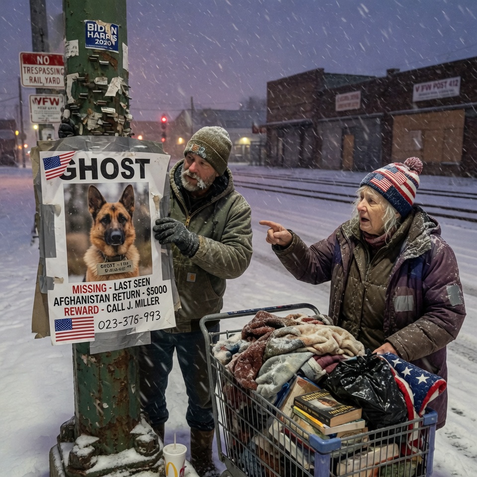 “Sir… I’ve Seen That Dog Before” — What the Homeless Woman Revealed Shattered the Marine