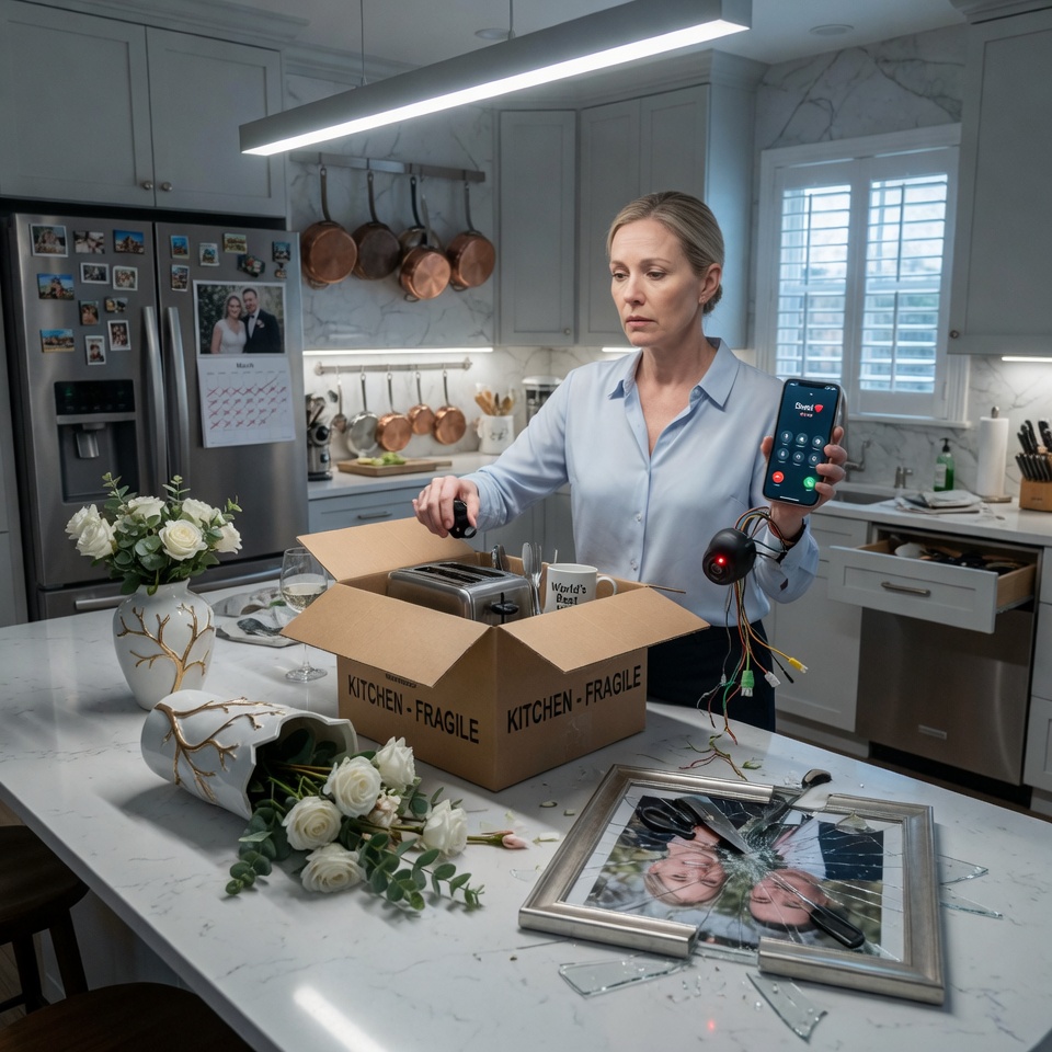 My boyfriend texted he was sleeping with another woman, so I left his belongings on her porch—but he never expected what she would find hidden inside.