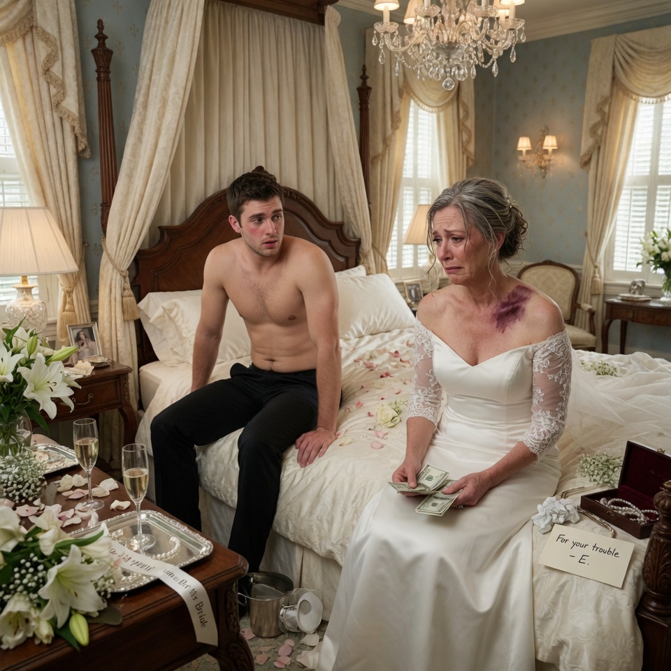 My family called me a gold-digger for marrying a 60-year-old millionaire, but what I saw on her shoulder on our wedding night shattered my reality!