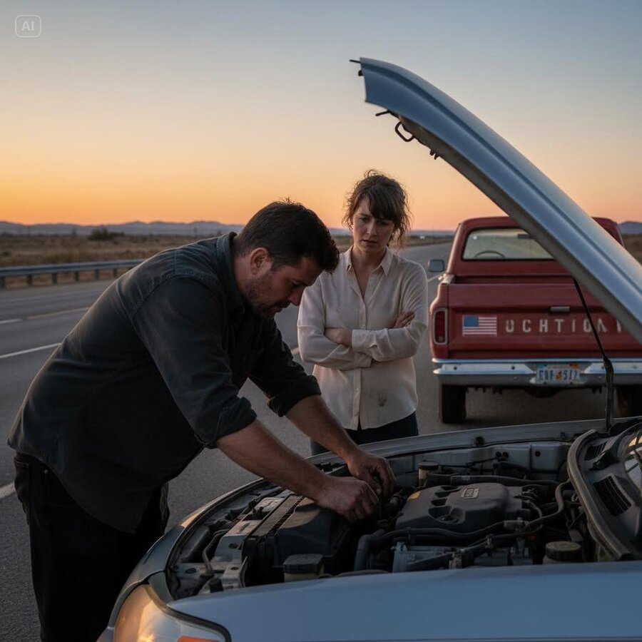I FIXED A STRANDED WOMAN’S CAR ON THE WAY TO A BLIND DATE, NOT KNOWING SHE WAS THE KEY TO THE EMPIRE THAT BETRAYED ME
