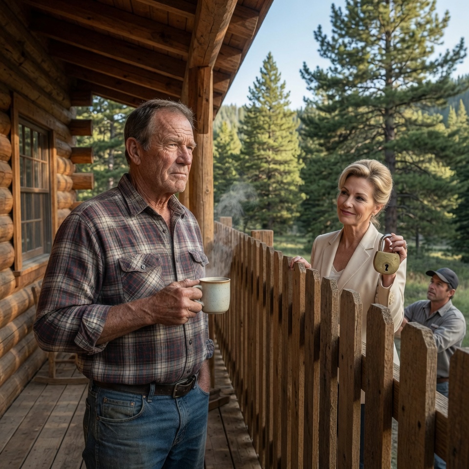 She Padlocked My Gate, Called My Cabin an “Eyesore,” and Tried to Fine Me $500 a Month — Then She Found Out I Owned the Only Bridge Out of Our Community