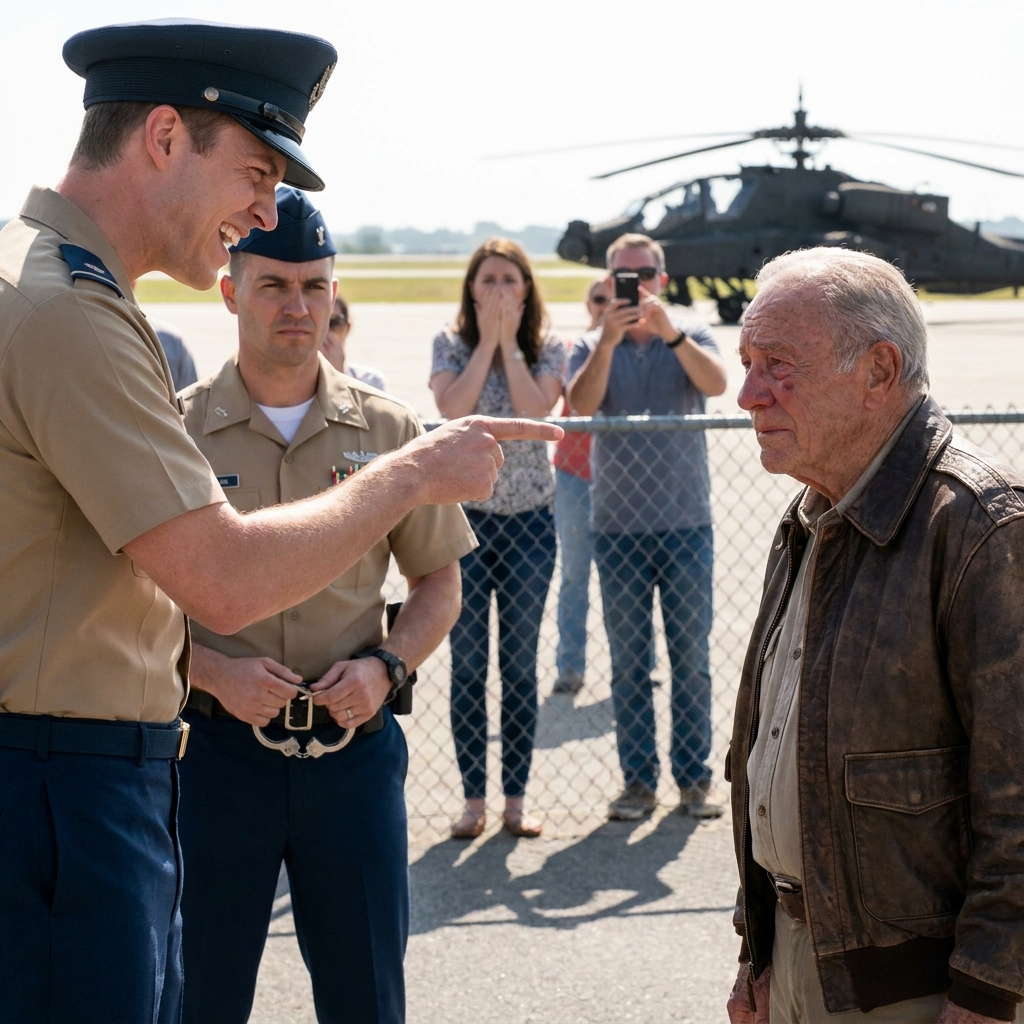 They said the 82-year-old veteran was too old to be near the Apache. Then the colonel saw the faded patch on his jacket and saluted.