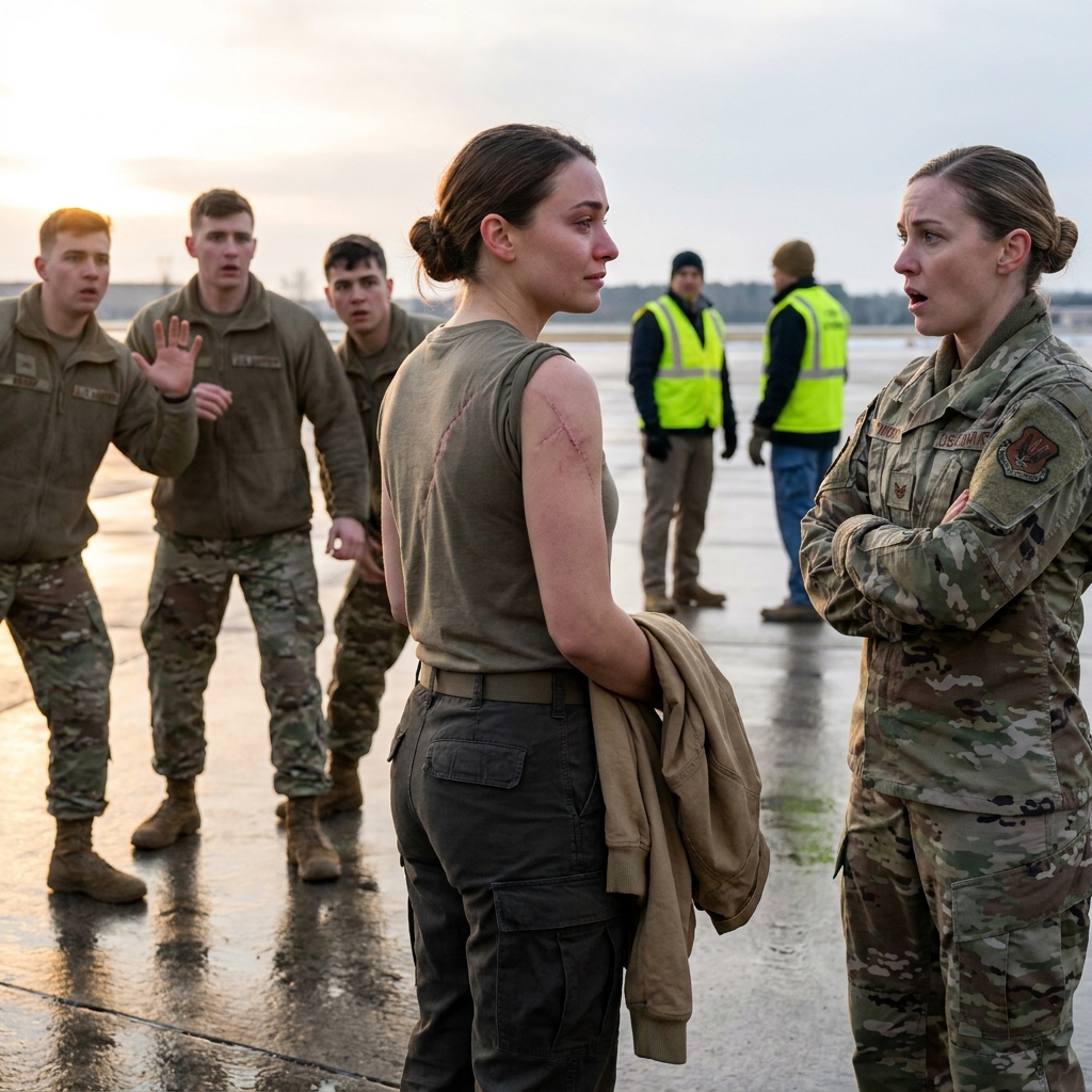 They called me dead weight and tried to throw me off a military flight. I removed my jacket and a general saluted the scar on my shoulder blade.