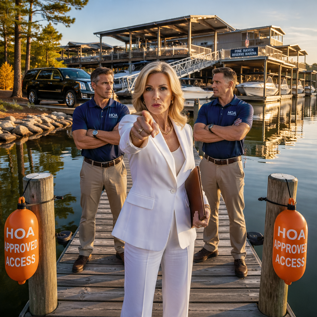 “I buried my wife and moved to our old family cabin to escape the noise. Within an hour, the HOA president was on my dock demanding I remove my barriers so their luxury marina could expand. Then I found out I was the only person who could shut the whole project down.”