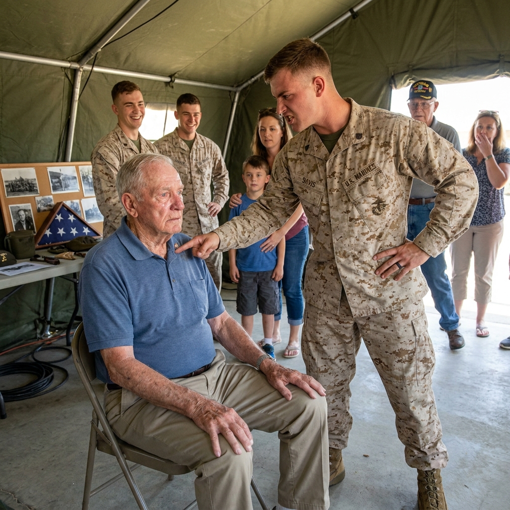“My corporal tried to have me committed for wandering into a GP tent. Then a two-star general walked in and saluted the pin on my collar.”