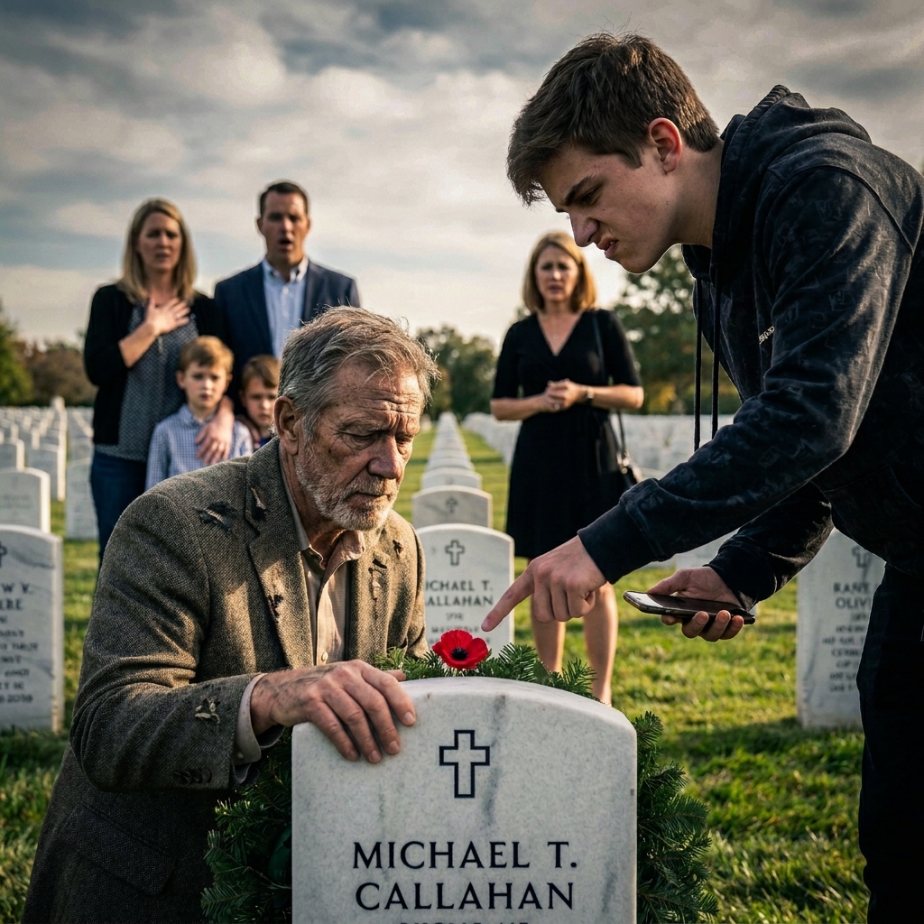 A boy knocked the poppy from my friend’s headstone at Arlington and told me I was a fake. The tomb guard’s first words were “Mr. Oliver, it is an honor, sir.”
