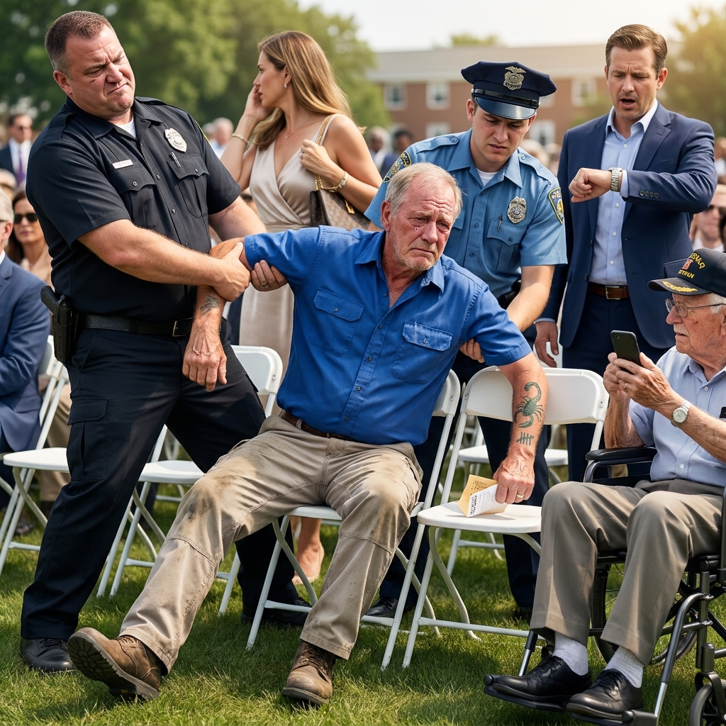Security called me a vagrant at my daughter’s graduation and tried to drag me out. Then a four-star general tore my ticket in half and said, “You sit with me.”