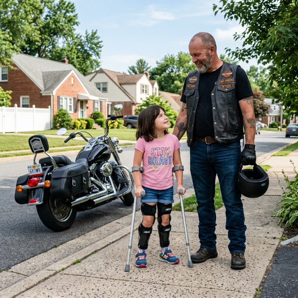 THE HEARTBREAKING STORY OF A DISABLED GIRL LEFT ALONE IN A DANGEROUS STORM — AND THE UNEXPECTED BIKER WHO SAVED HER! WILL A HIDDEN TRUTH TEAR THEM APART, OR WILL THEY STAND TOGETHER? FIND OUT HOW THIS DEFIES ALL ODDS!