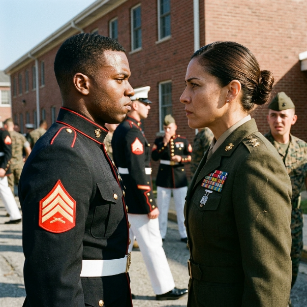 My arrogant Marine brother HUMILIATED me at a crowded FAMILY dinner to PROVE I was a complete FAKE, but when his Gunnery Sergeant finally HEARD my secret, his sudden, shocking SALUTE changed absolutely NOTHING. WHO WILL SURVIVE THIS DEADLY FAMILY BETRAYAL?!
