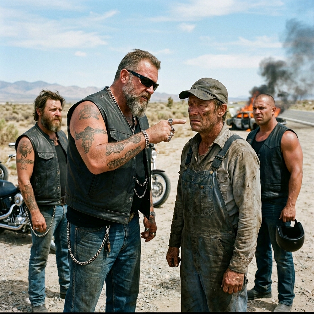 WHY DID 800 HELLS ANGELS KNEEL ON A BAKING MOJAVE HIGHWAY BEFORE A NOBODY WORKING AT A RUNDOWN GAS STATION?