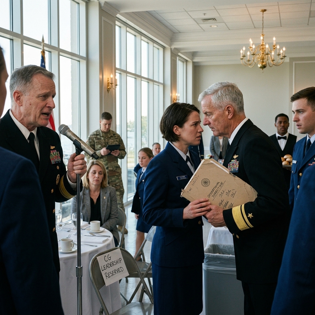 WHOLE STORY: My father used a microphone to call me trash at my brother’s promotion ceremony—Then an Admiral walked past the stage and stood in front of my folding chair.