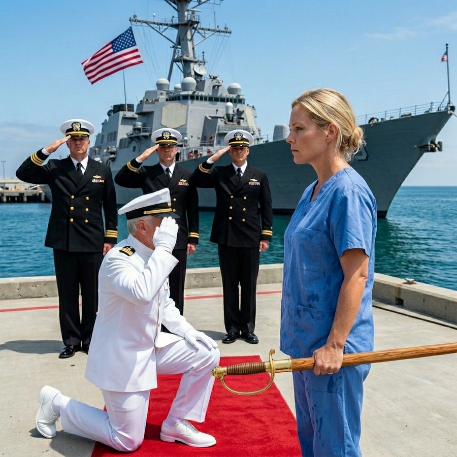 He Shoved the Yacht Janitor Into the Freezing Sea — But When He Saw Her Silver Star Tattoo, His World Collapsed