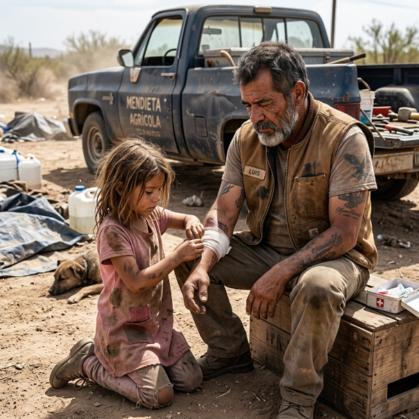 The desert wind howled through the cracks in the barn, but it wasn’t the storm that made my blood run cold—it was the deafening roar of a motorcycle engine followed by a sickening, metal-tearing crash in the pitch-black night.