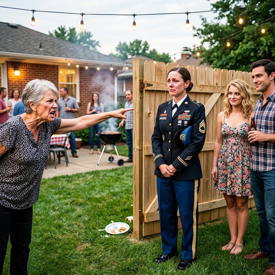 MY OWN MOTHER SCREAMED AT ME TO LEAVE THE FAMILY BARBECUE FOR WEARING MY DRESS BLUES
