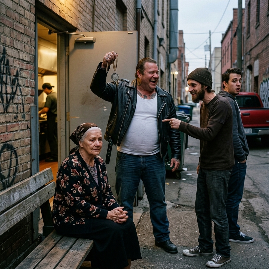 “Shut Up!” Bullies Choked the Old Lady — Then Froze As She Called Her Hells Angels Son