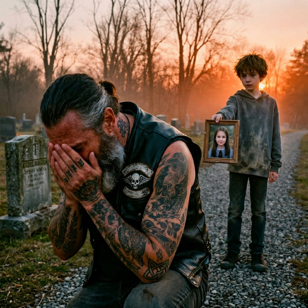 I knelt at the gravestone, my hands pressed against the cold granite for the 49th morning. My daughter, Nell, was gone, and I had accepted that my world would forever be defined by this silent, dirt-covered finality.