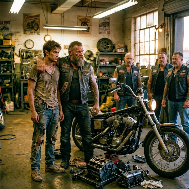 When the silver-haired leader of a notorious biker gang dropped a mangled 1947 Harley at my feet and gave me a terrifying ultimatum, my blood ran icy cold, completely unaware that touching this machine would drag me into a ruthless plot to k*ll him.