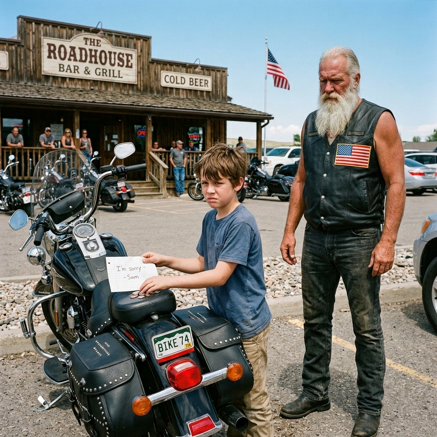 A Boy Scratched a Hell’s Angel’s Motorcycle and Left an Apology Note with $3—The Biker Gang’s Response Was Unforgettable