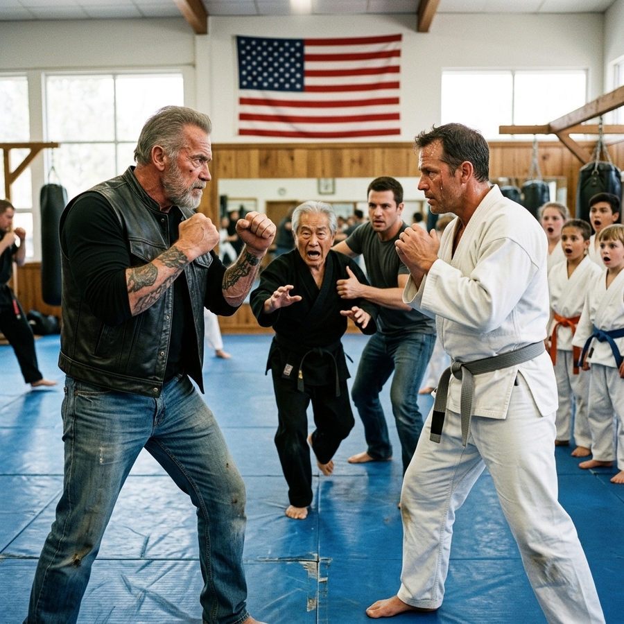 “You Can’t Scratch Me!” the Coach Laughed at the Old Biker, but His Silent Ranger Stance Made the Academy Freeze
