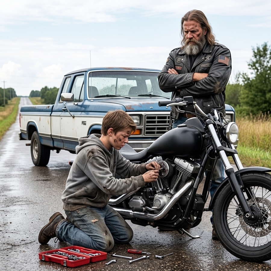 Bullied Teen Refused Payment for Fixing a Biker’s Harley — 24 Hours Later, 150 Hells Angels Stormed His Prom, Epic Karma