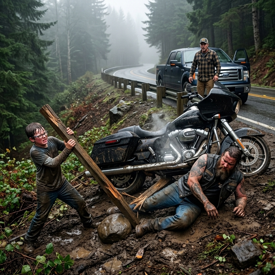 Bullied Teen Saved a Dying Hell’s Angel From A Bike Wreckage — Next Day 300 Bikers Then Escorted Him to School
