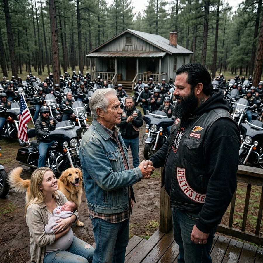 An Old Man Saved a Biker’s Wife. Next Morning, 800 Hells Angels Arrived at His House