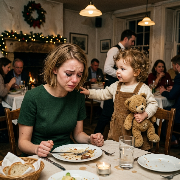 I smoothed my emerald dress, waiting for a BLIND DATE who sent a CRUSHING text instead.  At thirty-four, I told myself I was past the anxiety of first dates. Yet, sitting alone in that elegant restaurant surrounded by twinkling Christmas lights, my stomach fluttered with pure panic.