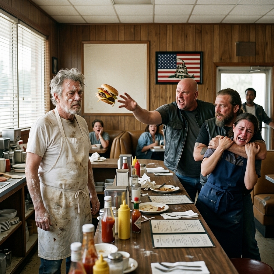 Thugs Thought the 67-Year-Old Diner Owner Was Weak—Until They Discovered His Secret Life as a Feared Outlaw Biker